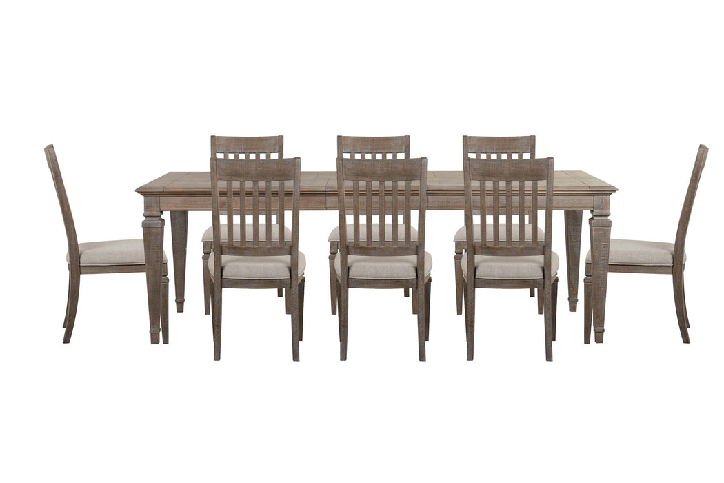 Lancaster - 9 Piece Extendable Rectangular Dining Table Set
