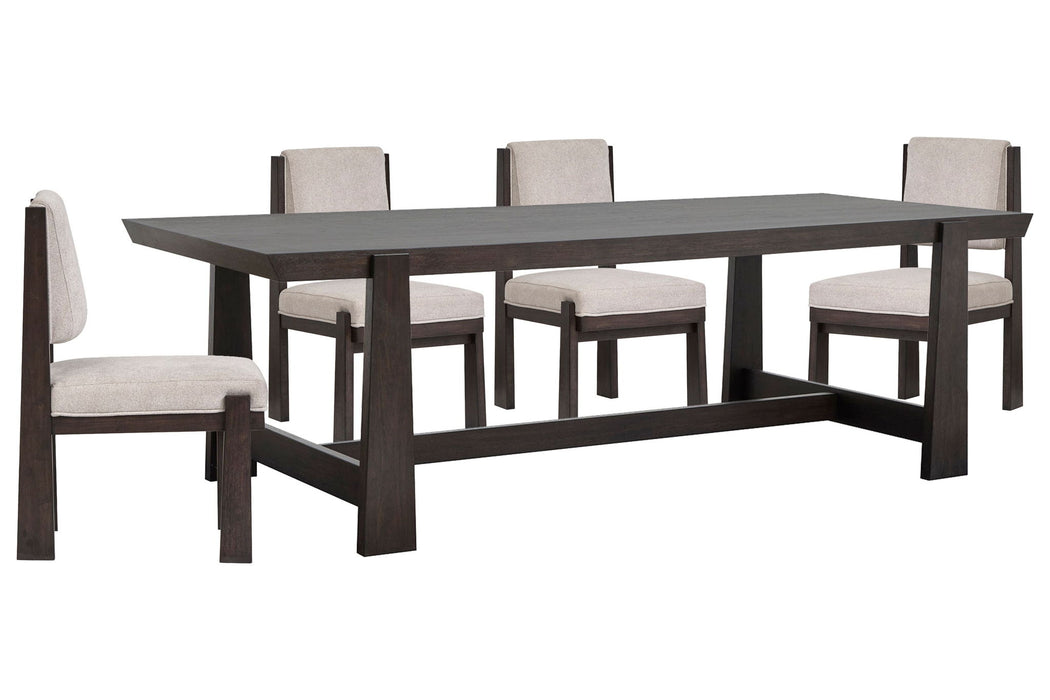 Tauren - Trestle Dining Table Set