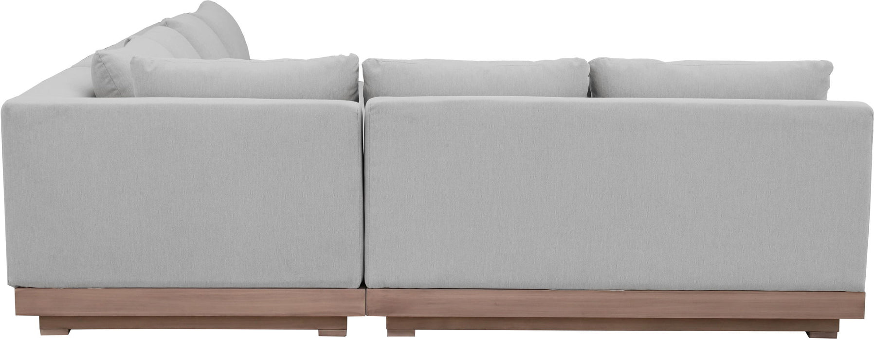 Solace - Olefin Performance Fabric 3 Piece Outdoor Patio Modular Sectional (Sofa, Loveseat & Corner Chair)