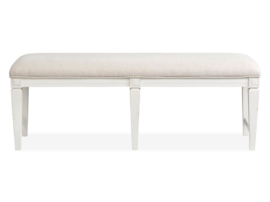 Willowbrook - Upholstered Bench - Egg Shell White