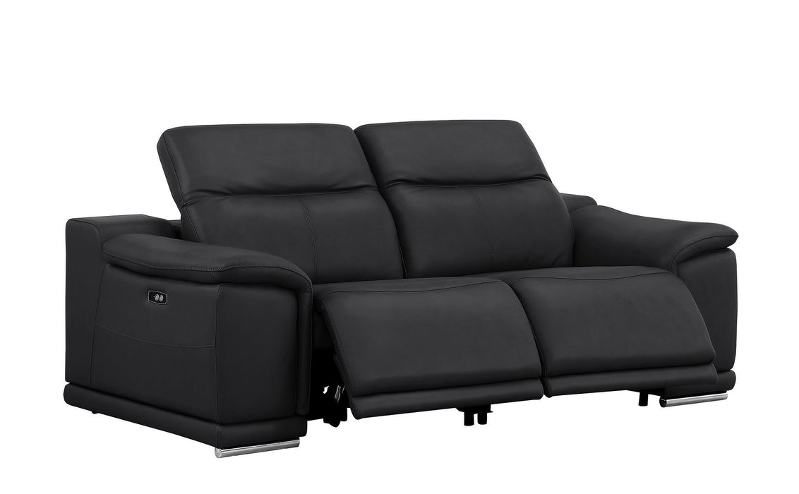 2679 - Power Reclining Sofa, Loveseat & Chair Set In Genuine Leather (6 Recliners)