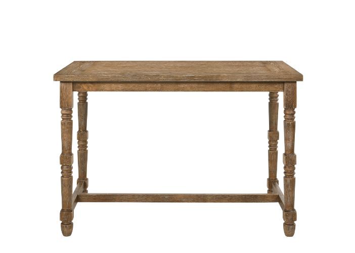 Farsiris - Counter Height Table - Weathered Oak