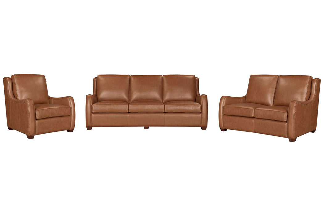 Channing - Stationary Loveseat - Renaissance Cinnamon