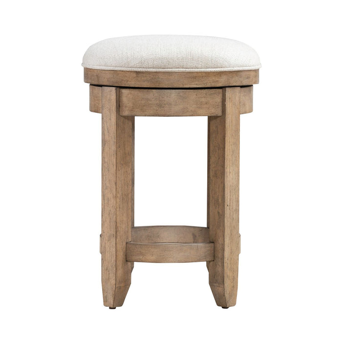 Millstone - Upholstered Console Swivel Stool (RTA) - Nutmeg