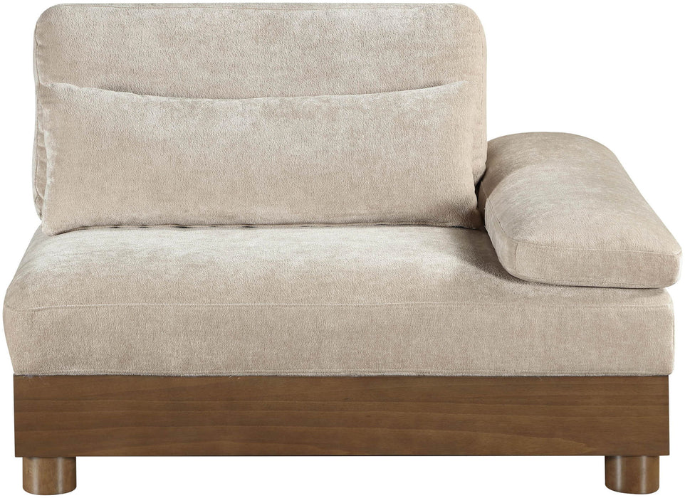 Turin - Fabric Upholstered Modular Arm Chair - Taupe