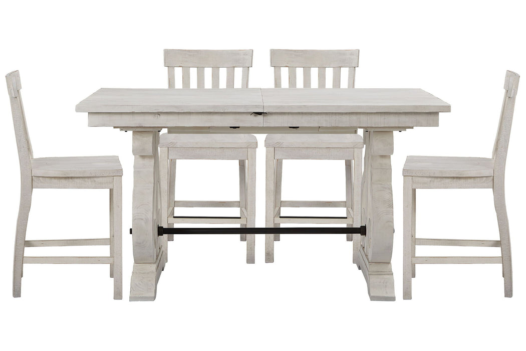 Bronwyn - Extendable Rectangular Counter Height Dining Table Set