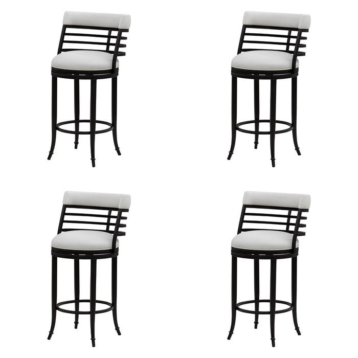 Telia - Upholstered Swivel Bar Height Barstool