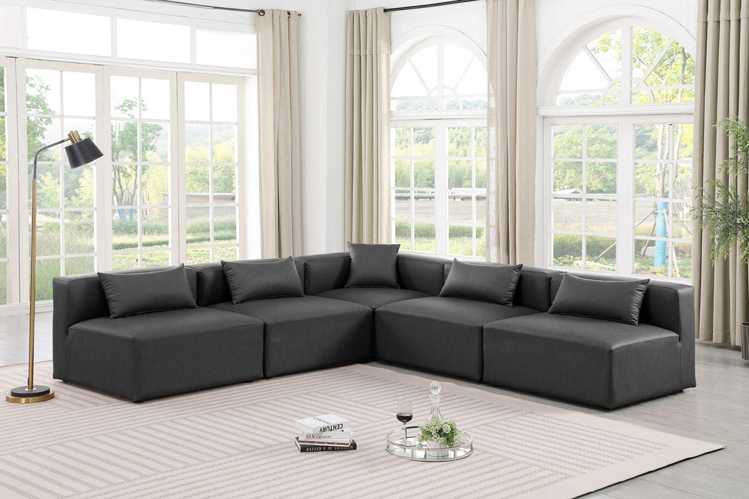 Cube - 5 Piece Modular Corner Armless Sectional