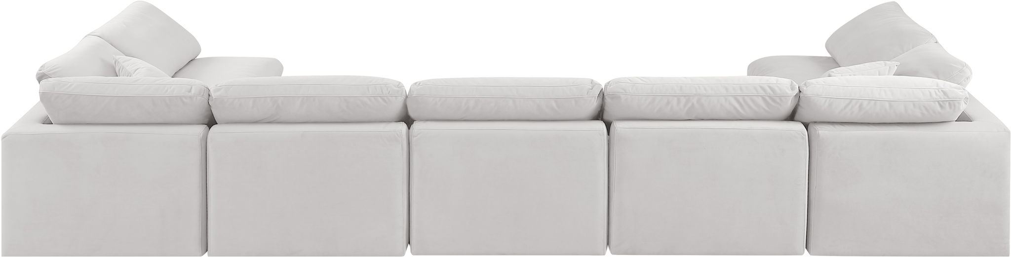 Indulge - Velvet 7 Piece Modular U-Shaped Sectional