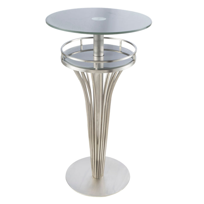 Yukon - Contemporary Bar Table - Gray Frosted