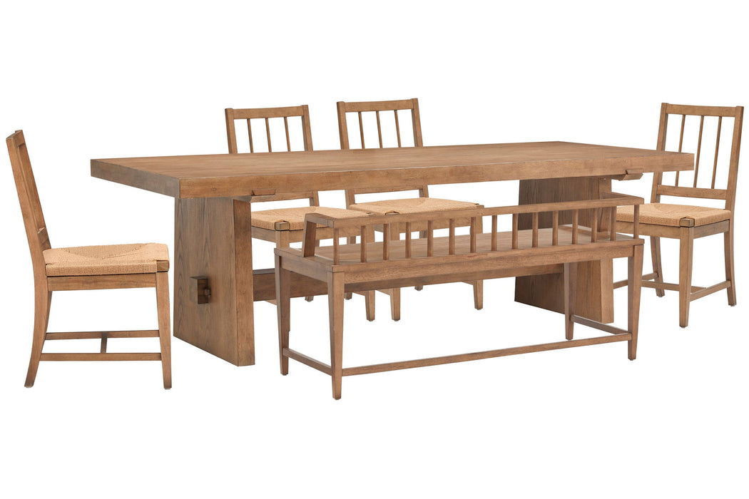 Lindon - Trestle Dining Table Set