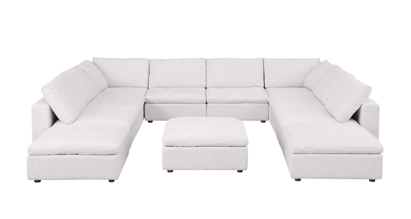 1100 - Top-Grain Italian Leather 11-Piece Sectional With Chaise