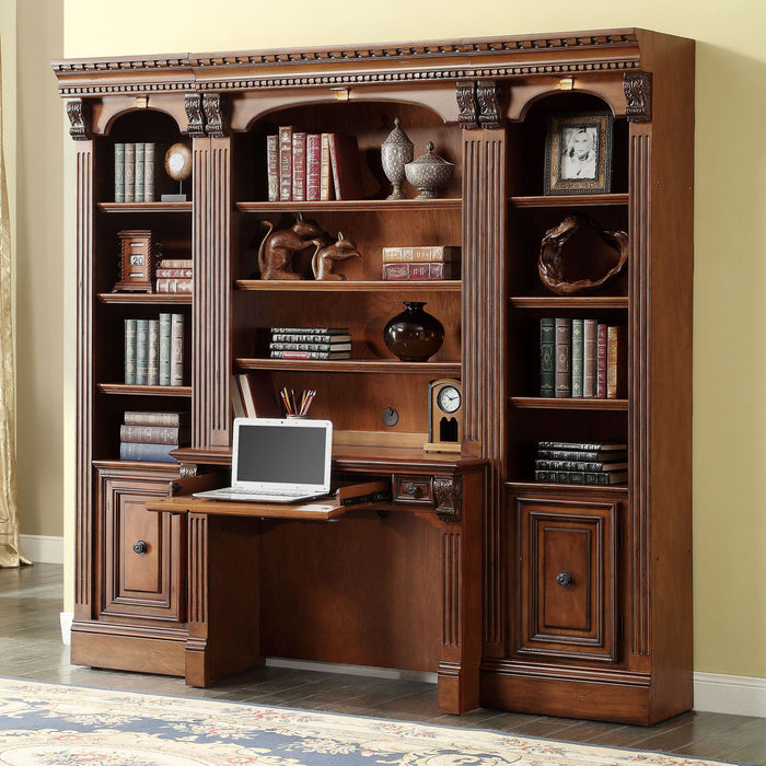 Huntington - Library Desk (2 Piece) - Antique Vintage Pecan