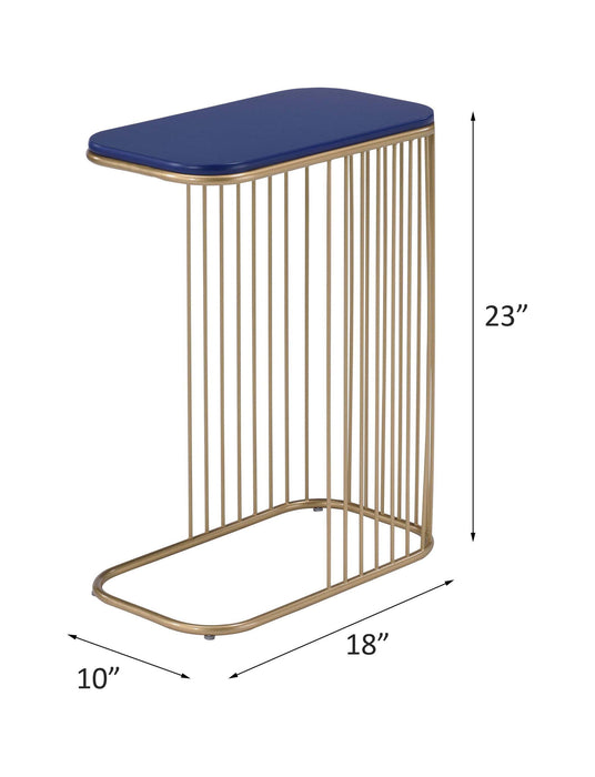 Aviena - Accent Table - Blue & Gold