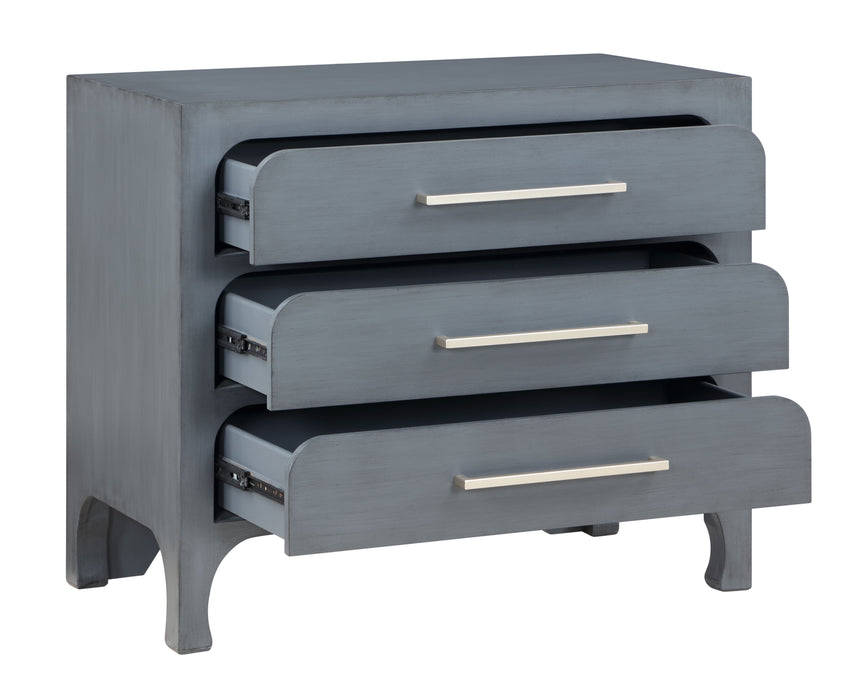 Chelsea - Three Drawer Accent Chest - Burnished Gray