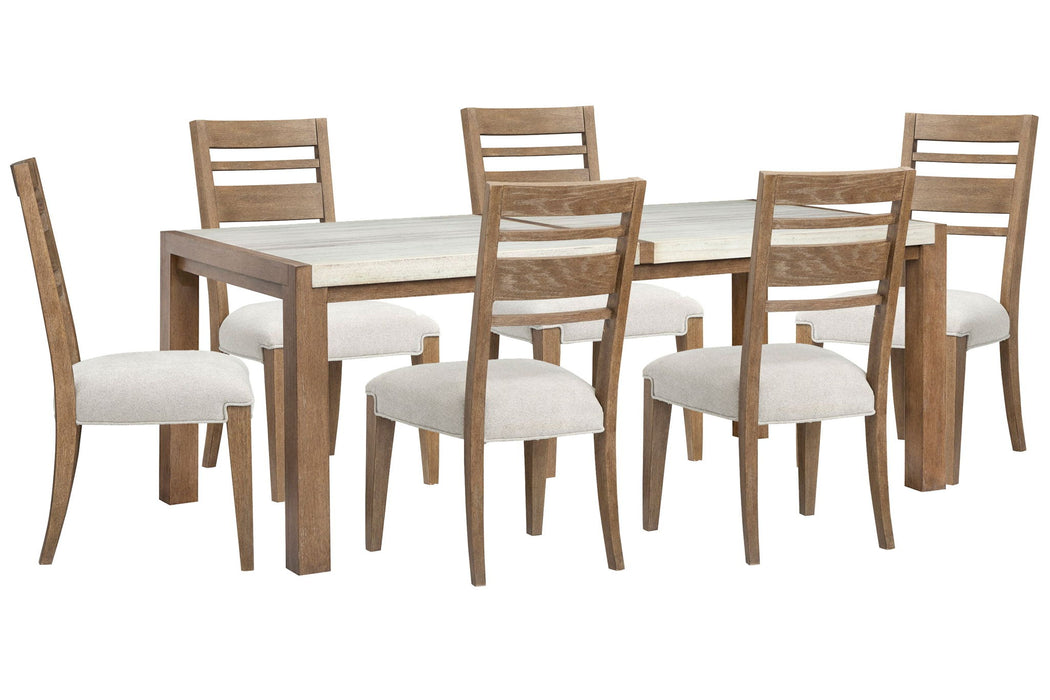 Plum Creek - 7 Piece Rectangular Dining Table Set