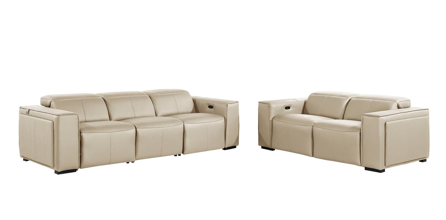1224 - 5-Piece Modular Power Reclining Sofa And Loveseat Set In With 4 Power Recliners & Power Headrests