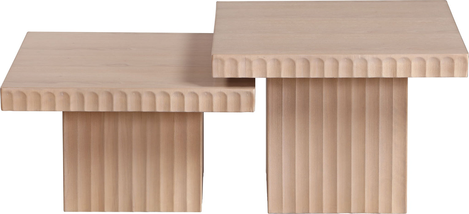 Spencer - 15" Oak Veneer 2 Piece Coffee Table