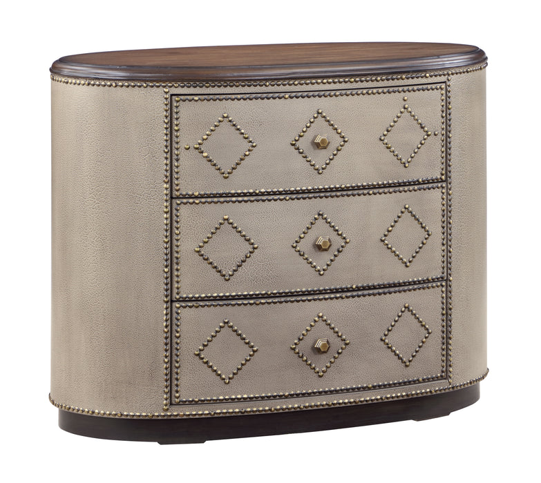 Somerset - Three Drawer Accent Chest - Textured Gray / Brown