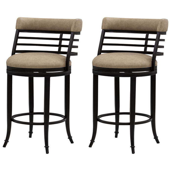 Telia - Upholstered Swivel Counter Height Barstool