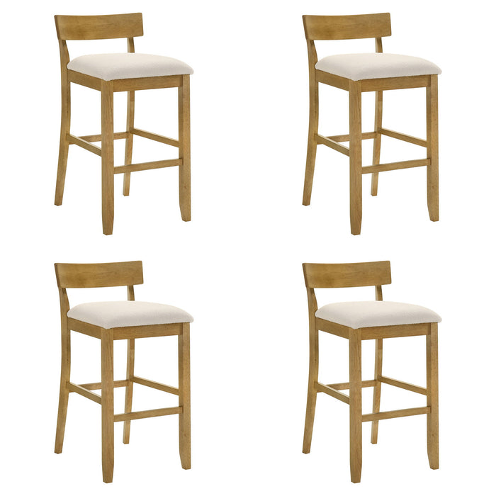 Merie - Modern Transitional Wood Bar Height Kitchen Bar Stool