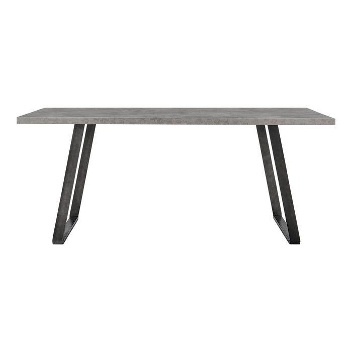 Coronado - Contemporary Dining Table Cement Top - Gray Powder