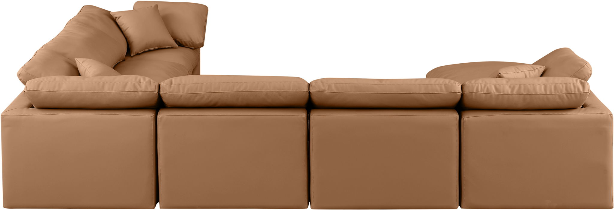 Indulge - Faux Leather 7 Piece Modular Sectional