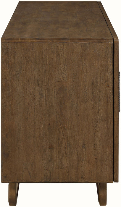 Sova - Solid Wood, Oak Veneer And Stainless Steel Sideboard/Buffet