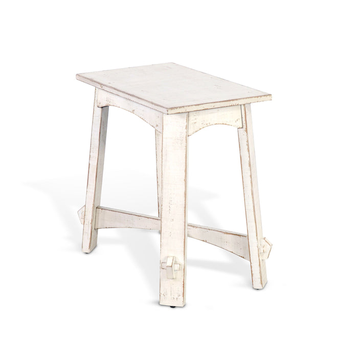 Marina - Chair Side Table - White