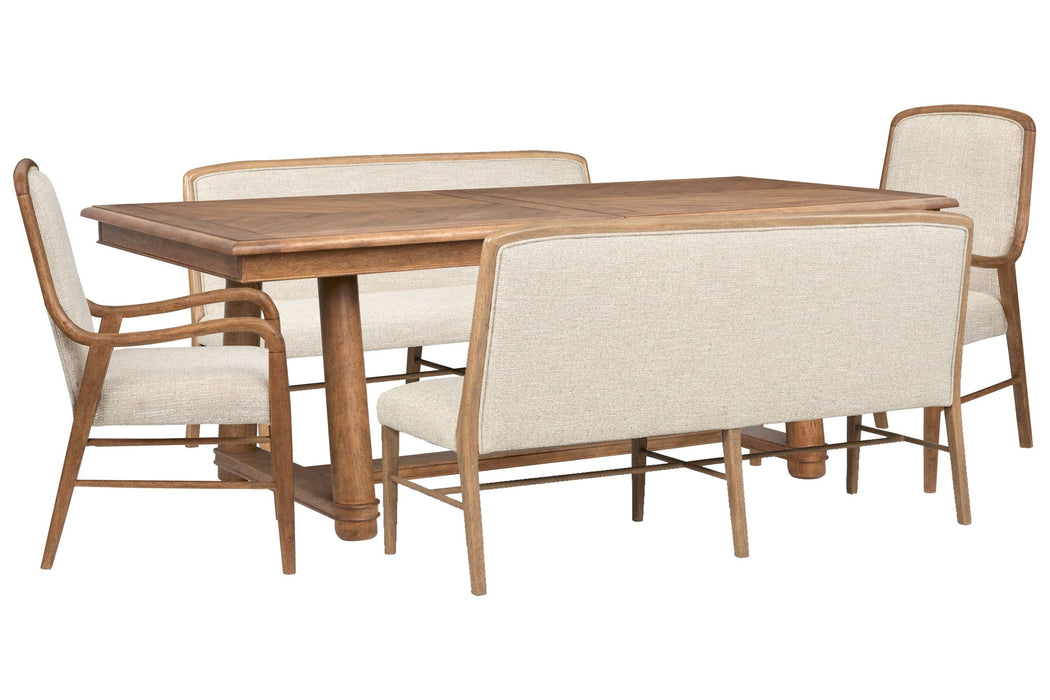 Woodward - Trestle Extendable Dining Table Set