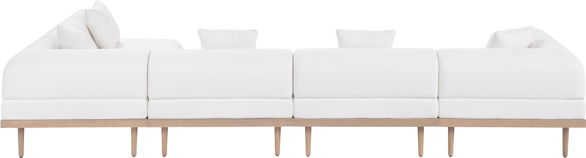 Laguna - 5 Piece 106.5" Upholstered Outdoor Patio Modular Sectional