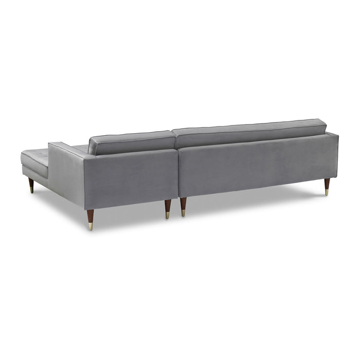 Somerset - Velvet Mid Century - Modern Right Sectional Sofa