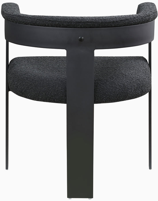 Romeo - Boucle Dining Chair With Black Base (Set of 2)