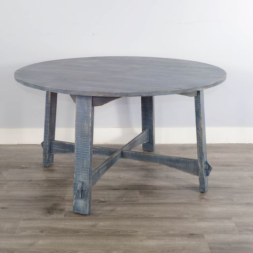 Marina - 54" Round Table - Ocean Blue