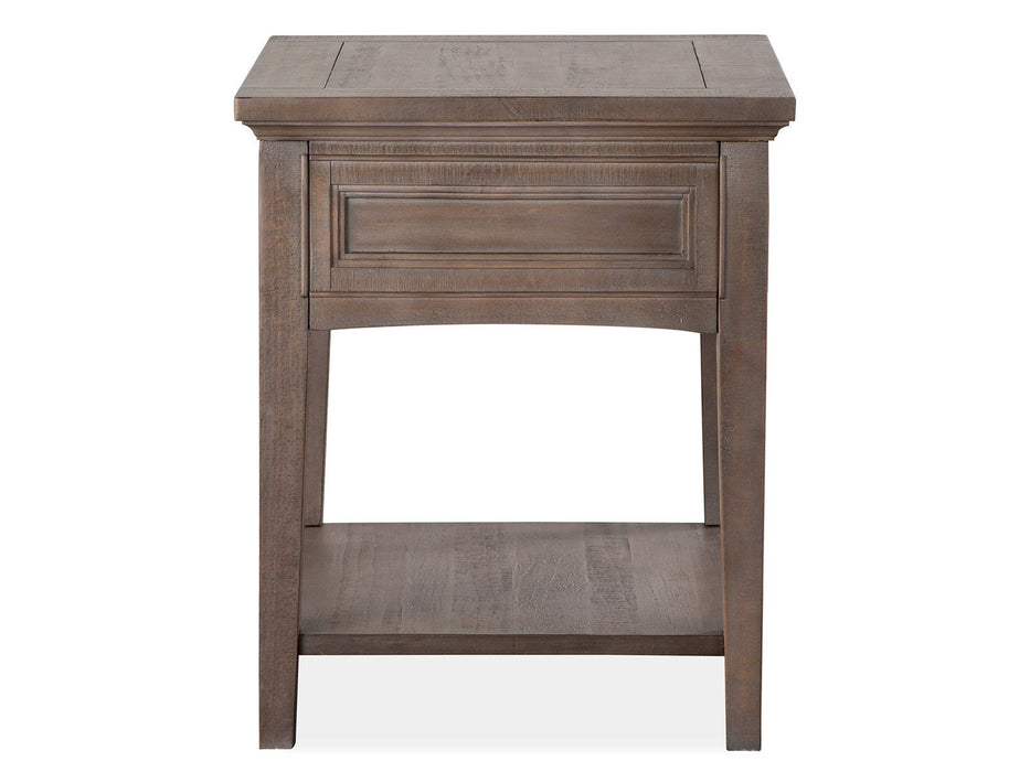 Paxton Place - Rectangular End Table - Dovetail Grey