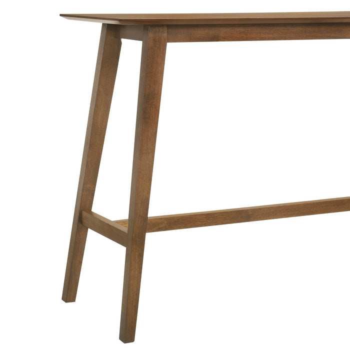 Laverna - 47.25" Wood Top Pub Table - Walnut