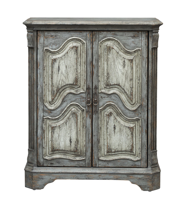 Wyatt - Two Door Wine Cabinet - Kraven Two Tone