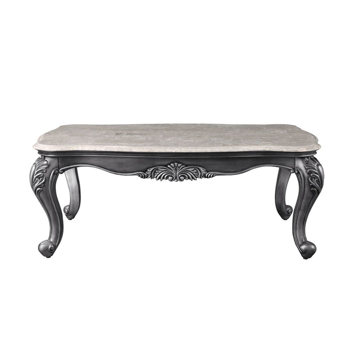 Ariadne - Coffee Table - Marble Top & Platinum