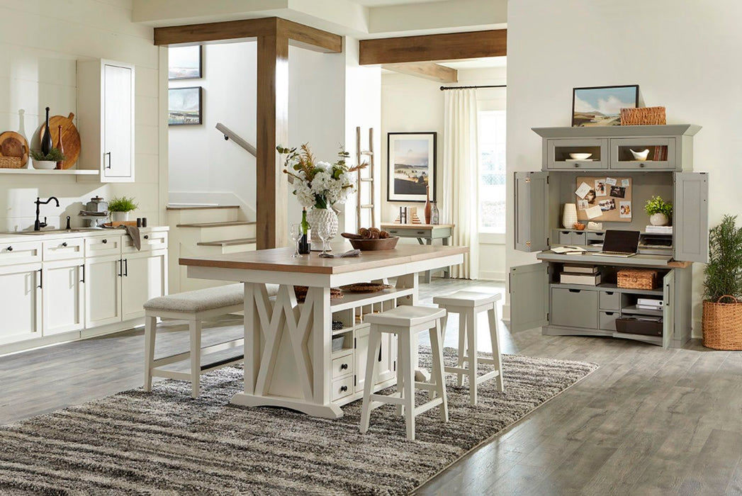 Americana Modern Dining - Upholstered Bench - Cotton