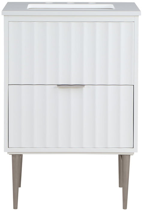 Modernist - Bathroom Vanity With Chrome Legs