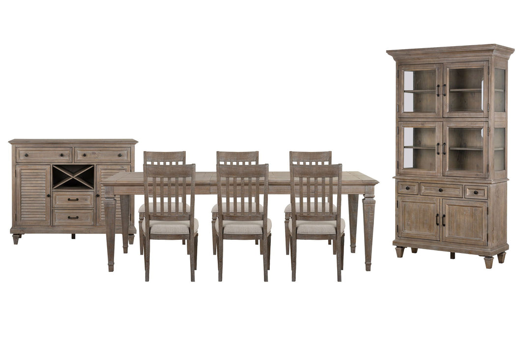 Lancaster - 9 Piece Extendable Rectangular Dining Table Set