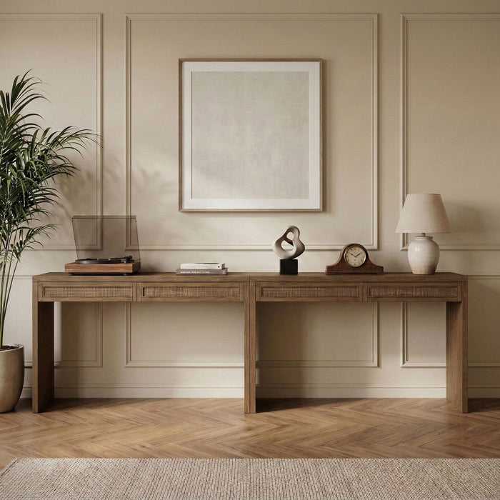 Avro - Solid Wood And Oak Veneer Desk