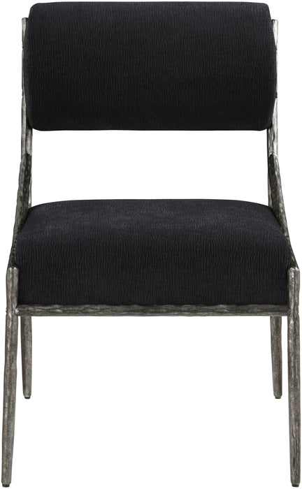 Bastille - Upholstered Dining Side Chair (Set of 2) - Silver Frame