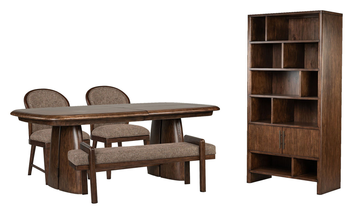 Belville - Extendable Trestle Dining Table Set