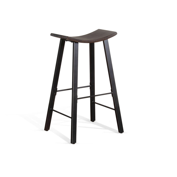 Homestead - Saddle Seat Metal Barstool (Set of 2) - Tobacco Leaf