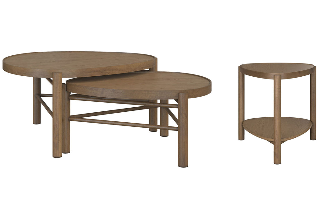 Hadleigh Brown - Nesting Cocktail Table Set