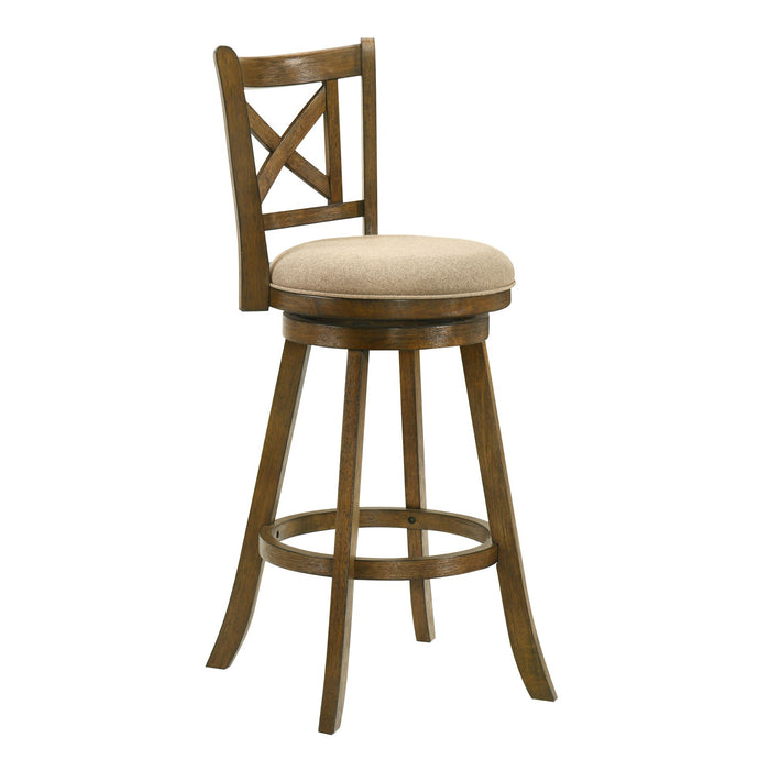 Kodi - Modern Farmhouse Swivel Wood Bar Height Kitchen Bar Stool