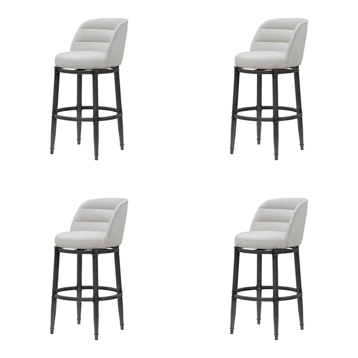 Eunice - Faux Leather Upholstered Swivel Barstool