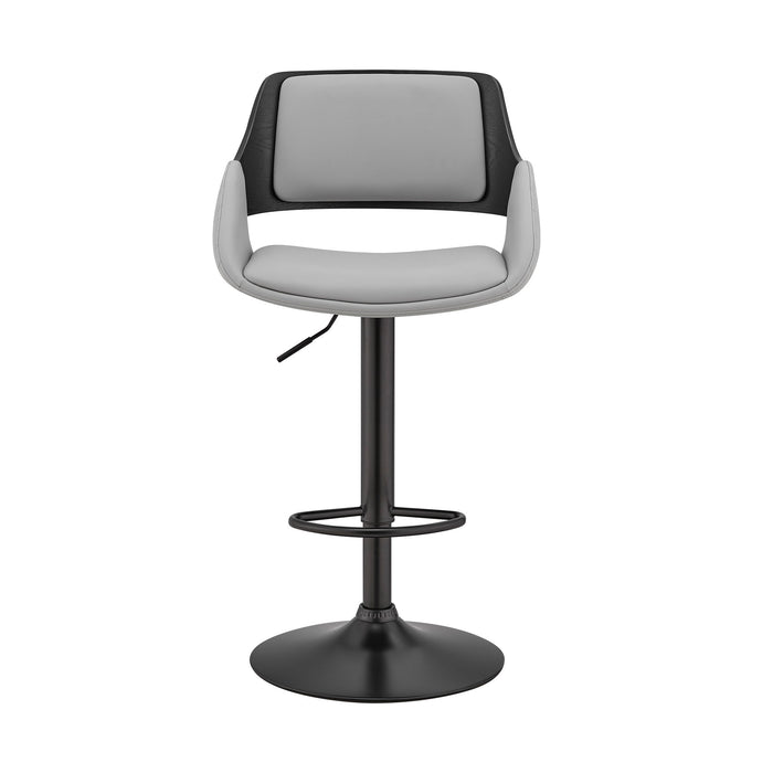 Colby - Adjustable Bar Stool - Gray / Black