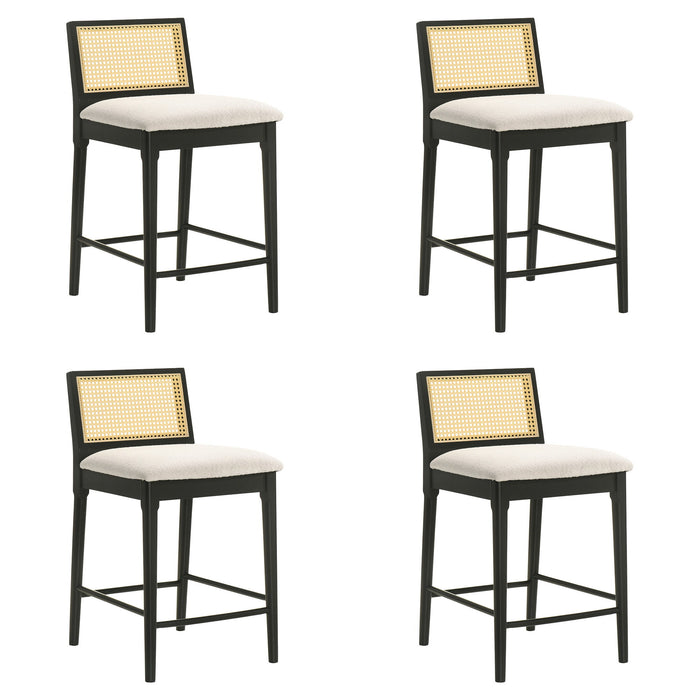 Tobias - Coastal Modern Wood Counter Height Kitchen Bar Stool